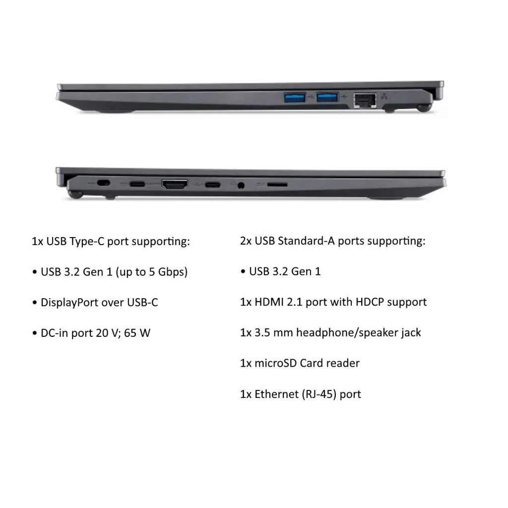Acer Aspire Go 14 (AG14-71M-55LM) Intel Core Ultra 5-125H | 16GB RAM | 512GB SSD | Intel (R) Graphics | 14″ WUXGA IPS Display | Windows 11 | Backlit Keyboard | Steel Gray | 2 Years Warranty