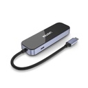 UNITEK D1084A uHUB H6 Gloss 6-in-1 USB-C Hub with Triple USB 3.0 Plus 4K HDMI, PD100W & Gigabit Ethernet