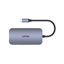 UNITEK D1113A uHUB N9+ 9-in-1 Dual Display Multi-Port USB-C Hub with 100W PD, Gigabit Ethernet and Card Reader