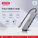 UNITEK H1118A uHUB S7+ 7-in-1 USB-C 5Gbps Hub with 4K HDMI and 100W Power Delivery