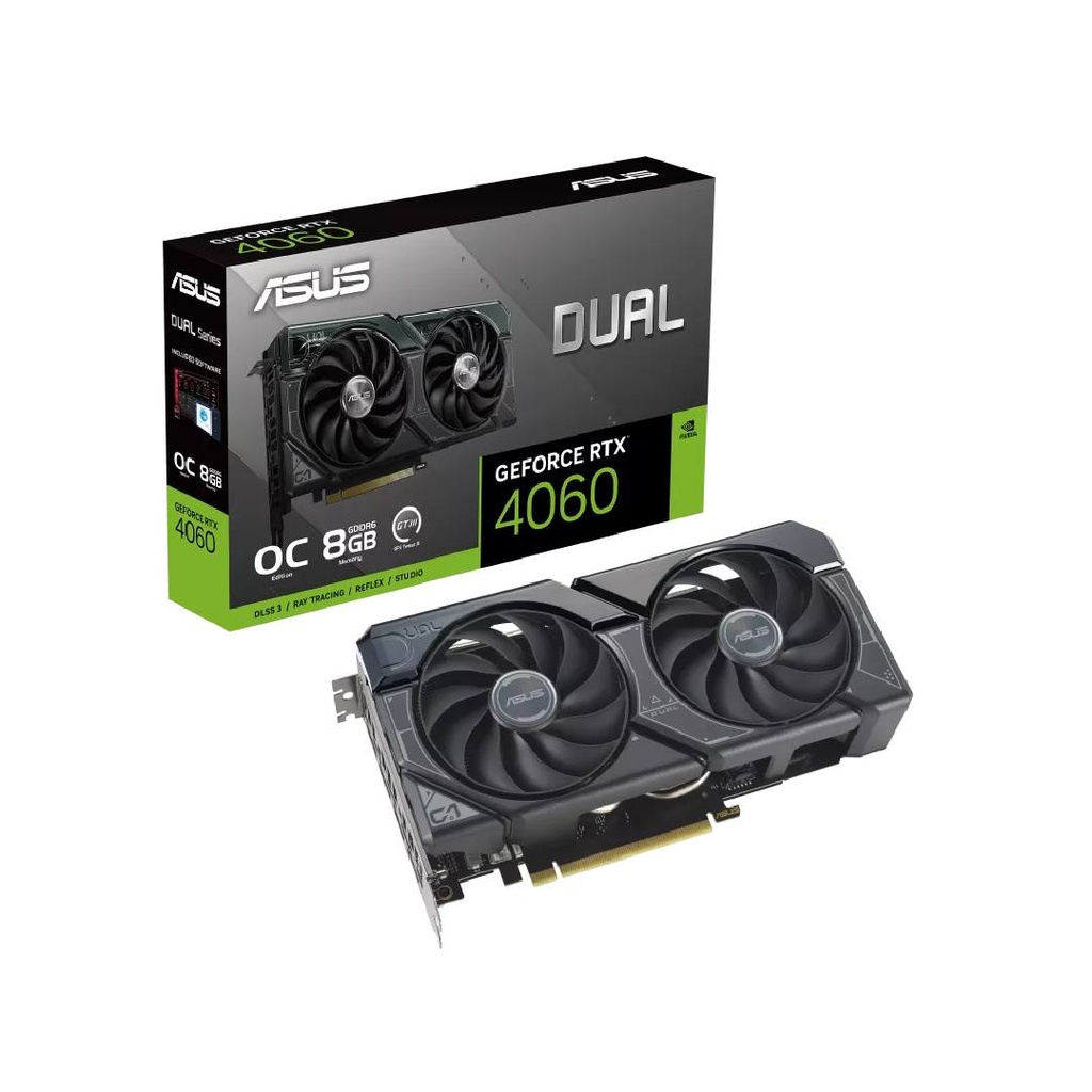 Asus Dual NVIDIA Geforce RTX 4060 OC 8Gb GDDR6 Graphics Card