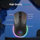 Ant Esports KM500W Pro Wired Gaming Backlit Keyboard Mouse Combo with Type-C Adapter