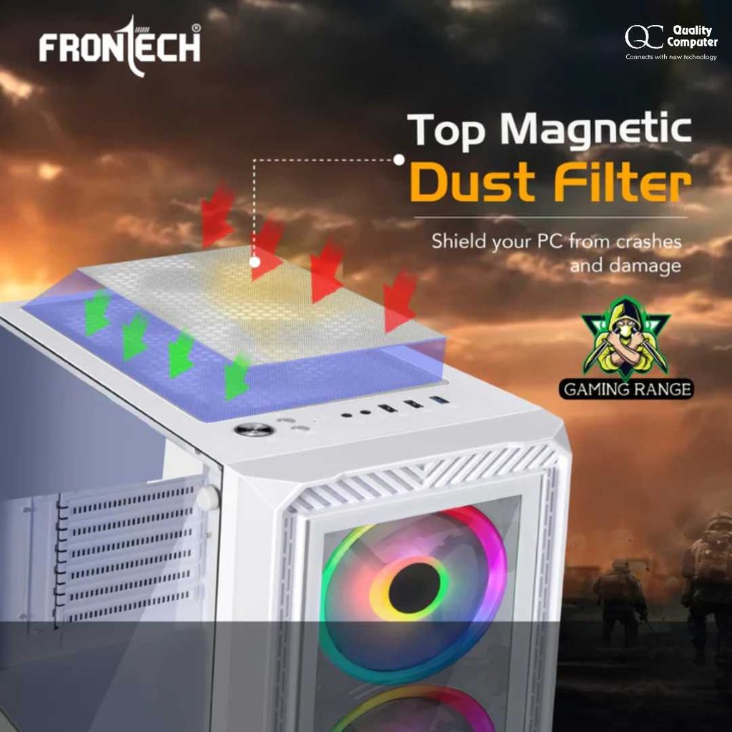 Frontech PHANTOM FT-4344 Gaming Casing with Power Supply