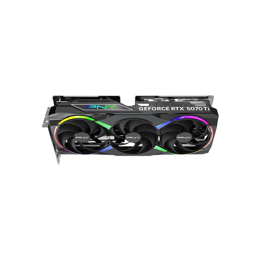 PNY PLUS NVIDIA GeForce RTX 5070Ti OC 16GB GDDR7 PCle 5.0 ARGB Graphics Card