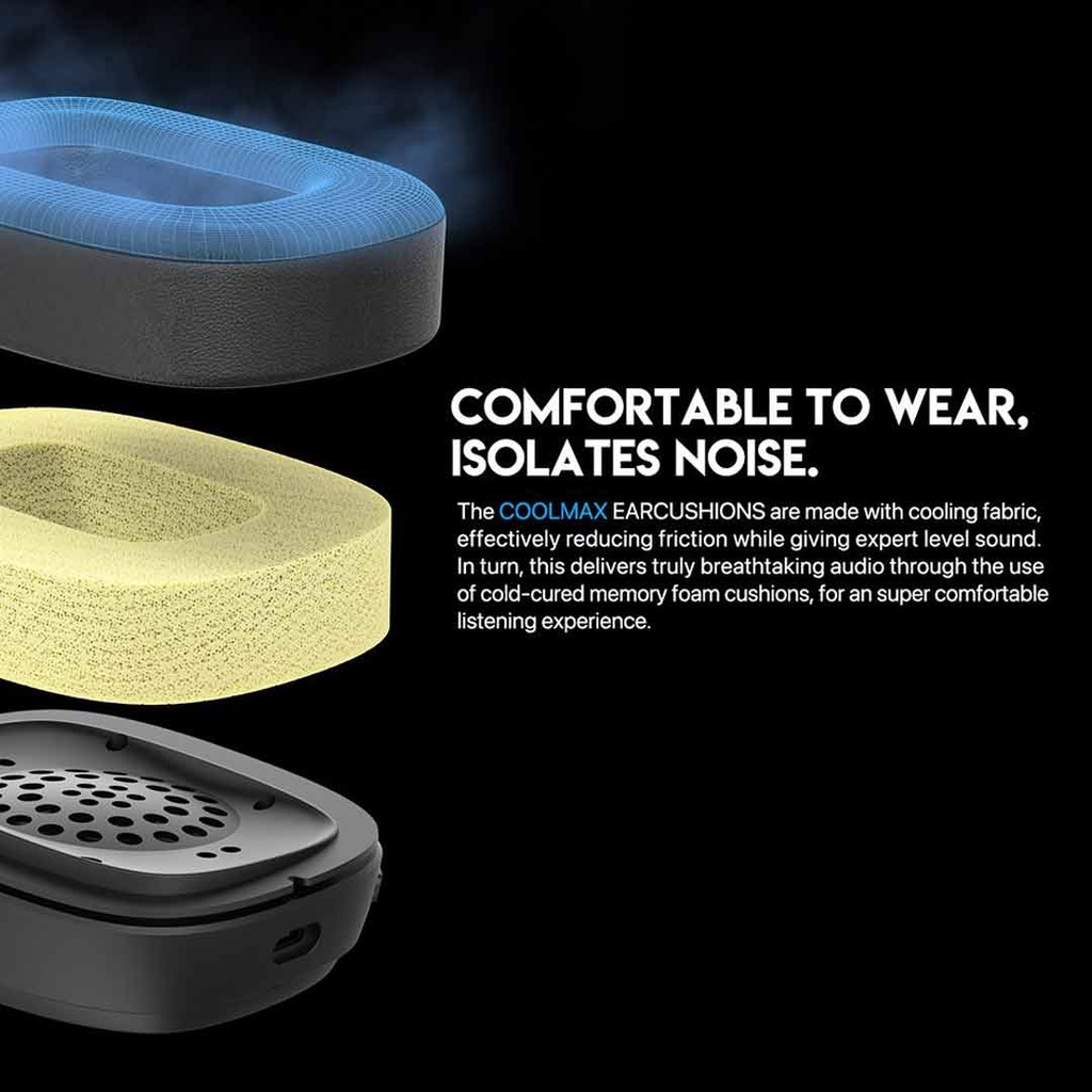 Fantech Harmony WHG02 Wireless & Bluetooth Headphone Tri Mode Connection