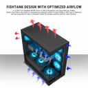 ANT Esports Crystal X7 ARGB (ATX) Mid Tower Gaming Case