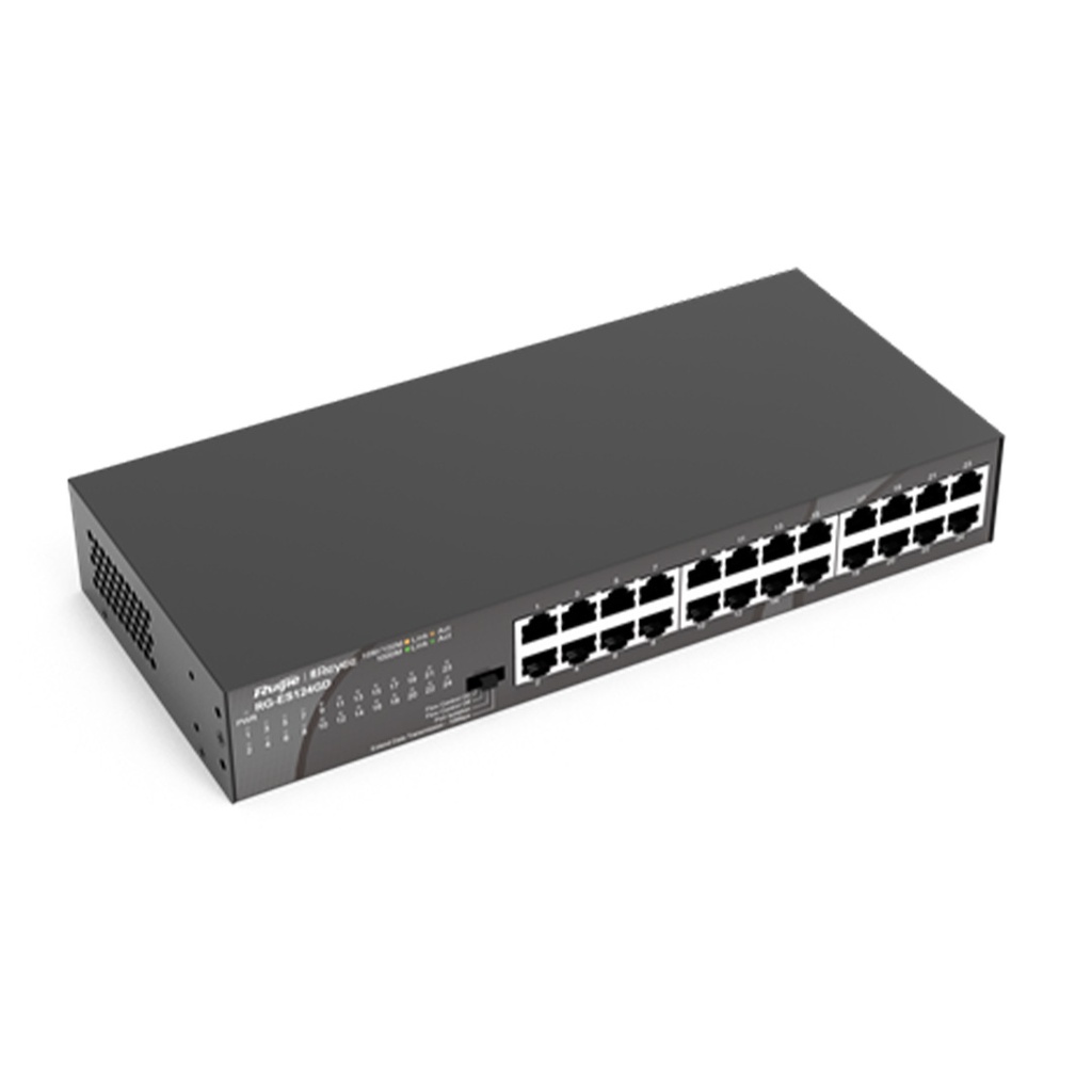 Ruijie Reyee RG-ES124GD 24-Port Gigabit Unmanaged Metal Switch