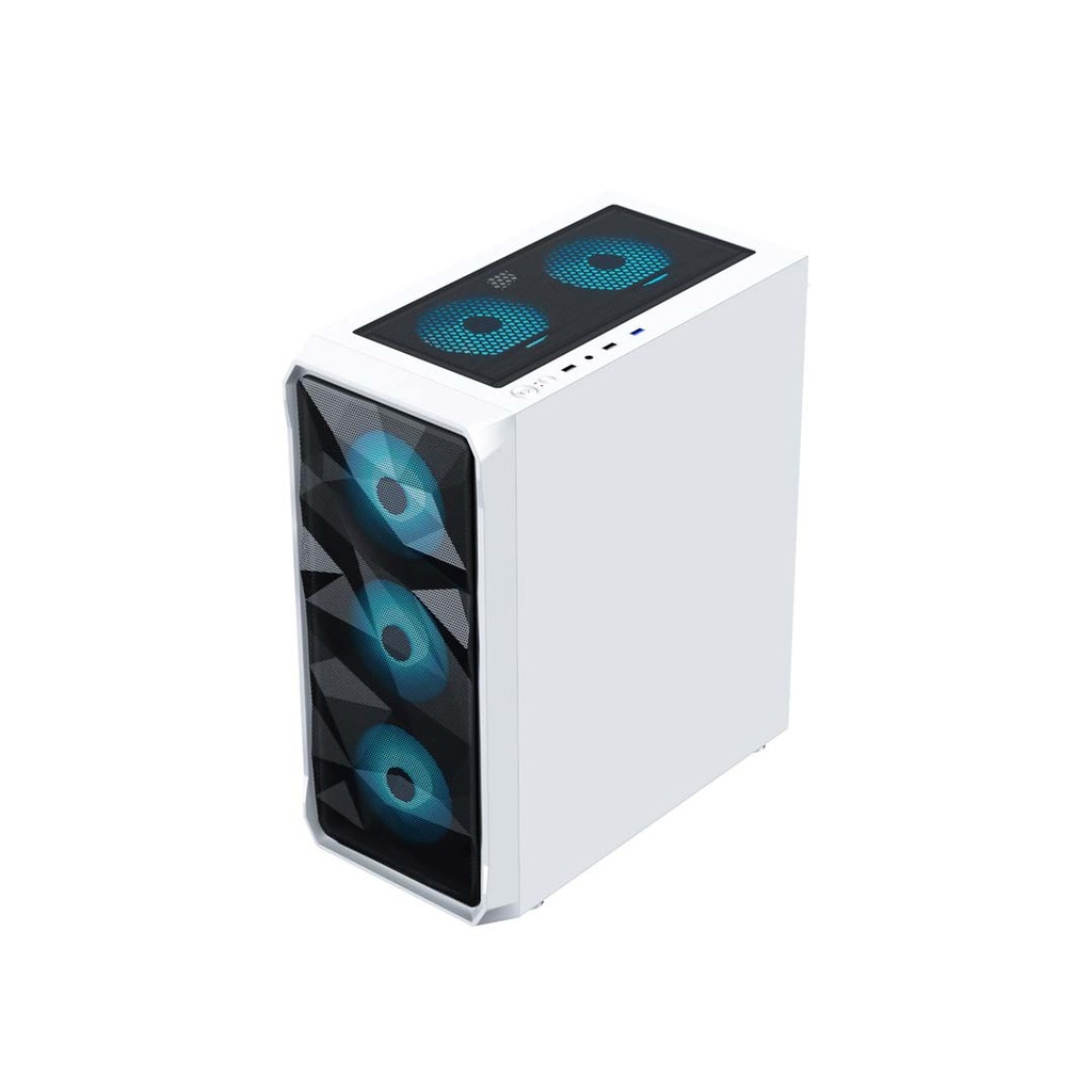 ANT Esports ICE-112 (ATX) Mid Tower Gaming Case (White)