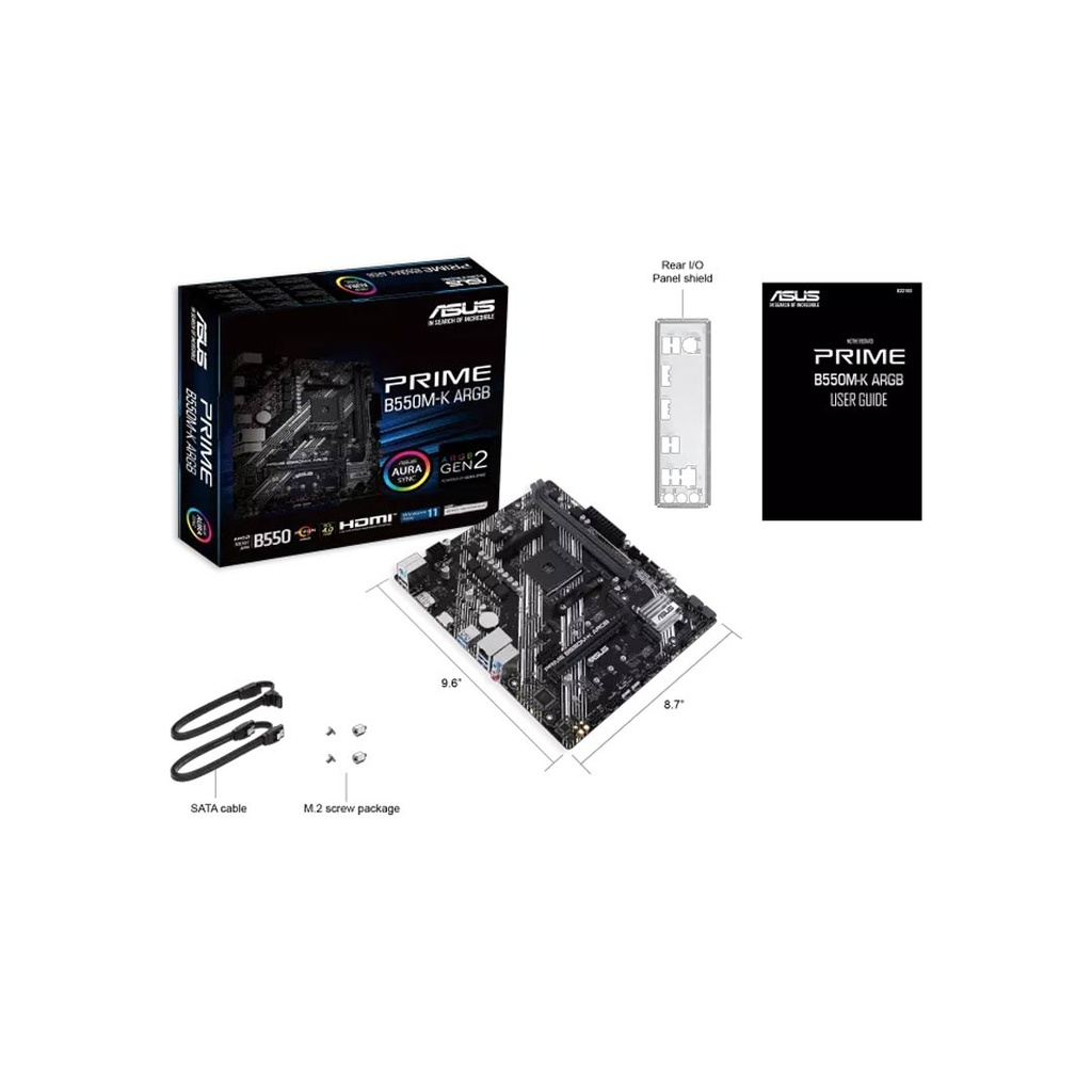 Asus Prime B550M-K ARGB Motherboard