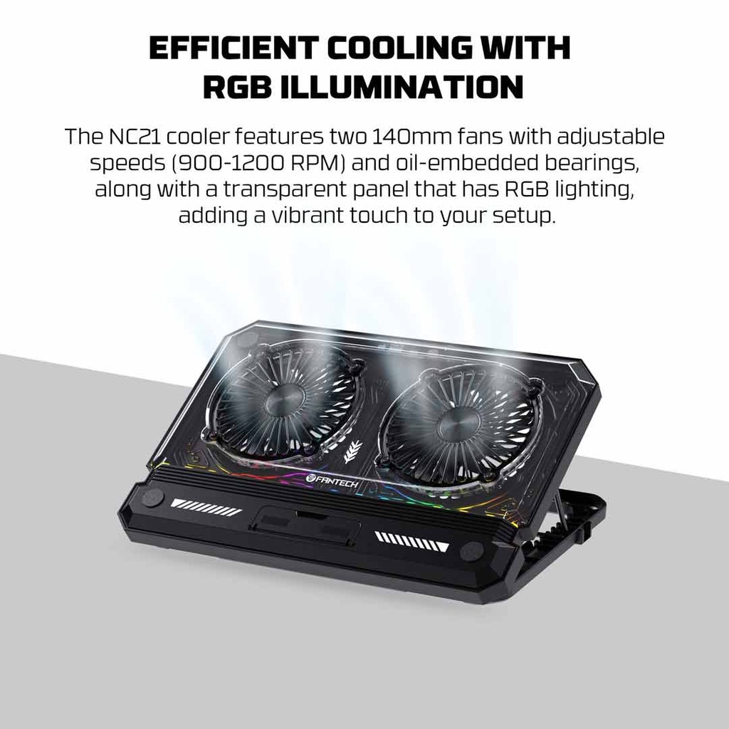 Fantech NC21 RGB Cooling Pad with Phone Holder