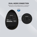Fantech W195 GO Comfy Vertical Ergonomic Wireless & Bluetooth Mouse
