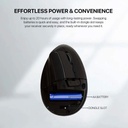 Fantech W195 GO Comfy Vertical Ergonomic Wireless & Bluetooth Mouse