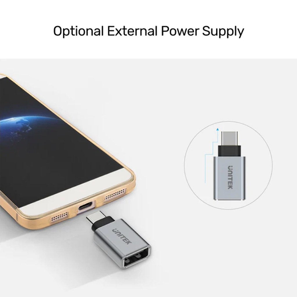 Unitek USB-C to USB-A Adapter Y-A025CGY (OTG)