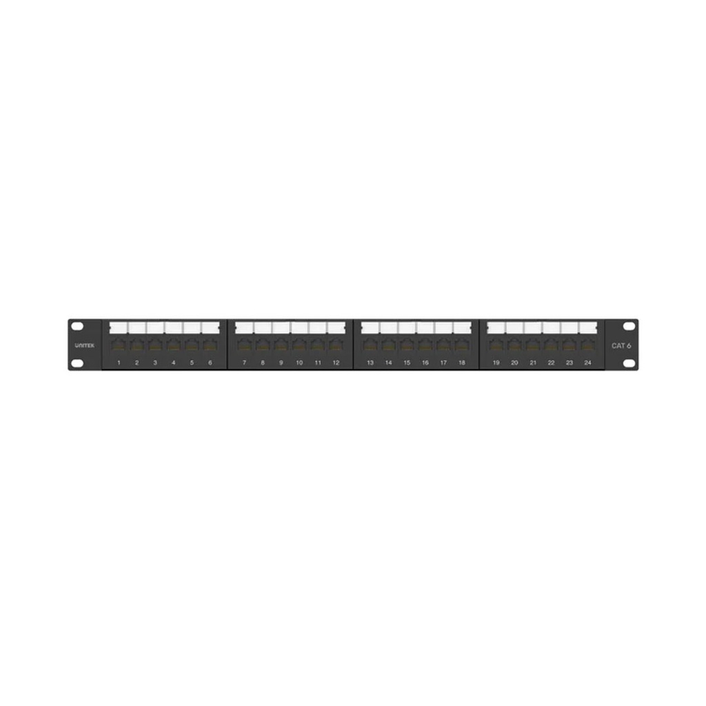 Unitek CAT 6 24-Port RJ45 Patch Pannel (UTP)