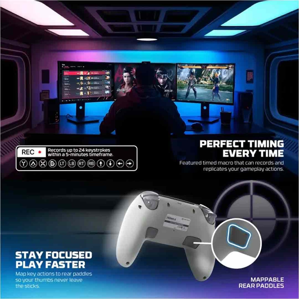 Fantech WGP16 NOVA II Wireless Multi-Platform Gamepad