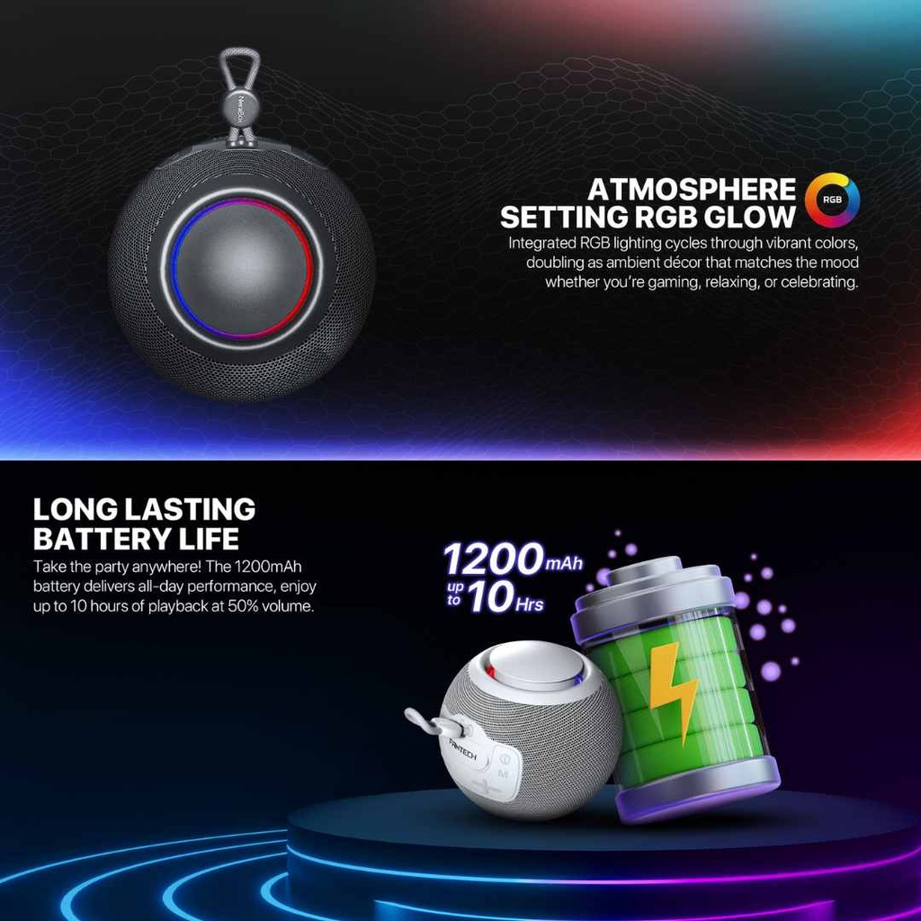 Fantech NeraBox BS161 Bluetooth 5.4 Portable Wireless Speaker