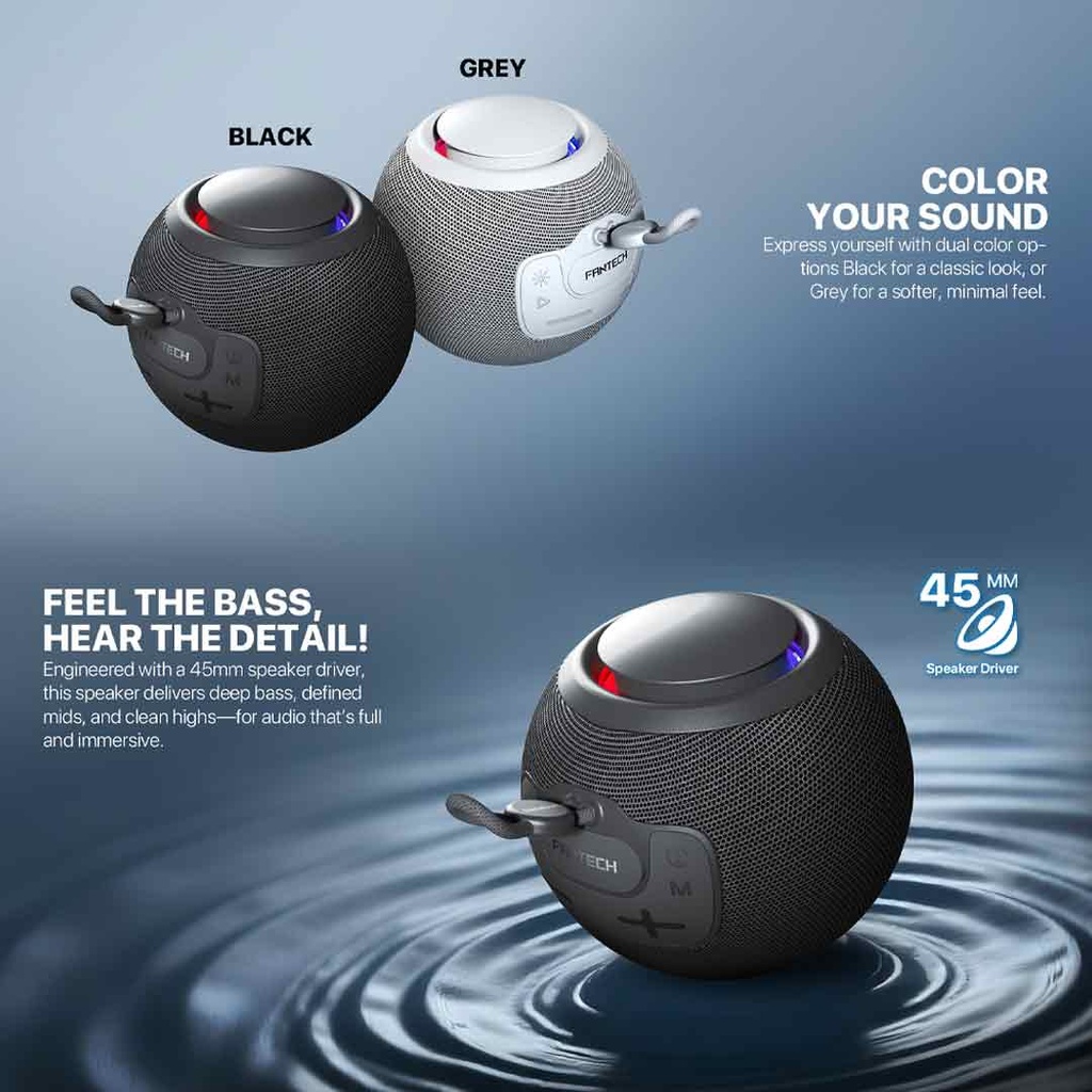 Fantech NeraBox BS161 Bluetooth 5.4 Portable Wireless Speaker