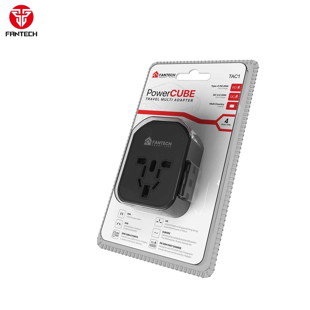 Fantech TAC1 Power Cube Travel Multi Adapter