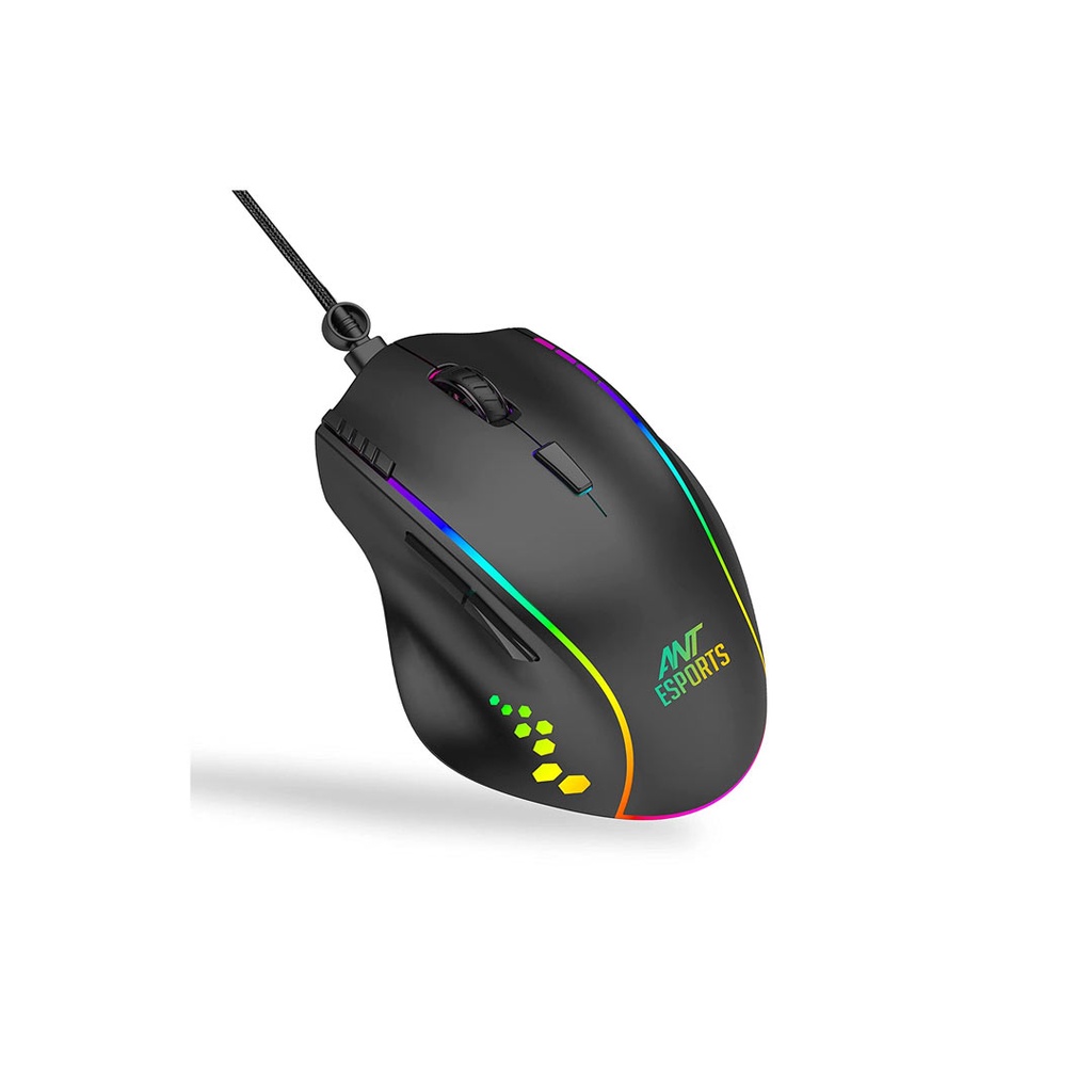 ANT Esports GM600 RGB Programmable Optical Gaming Mouse (7200 DPI)