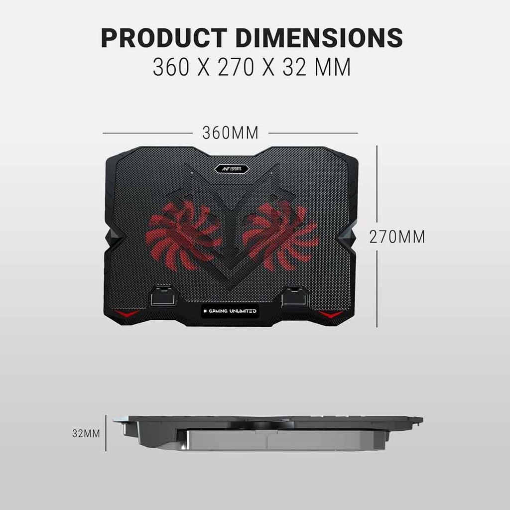 ANT Esports NC150 RGB Cooling Pad with Phone Holder