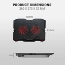 ANT Esports NC150 RGB Cooling Pad with Phone Holder