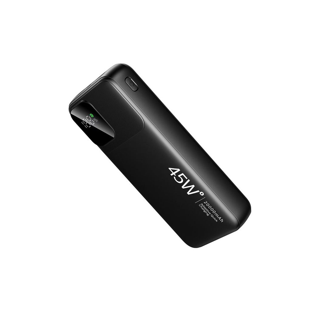 Trusmi PB14-011 20000mAh 45W Digital Display Fast Charging Power Bank (Black)