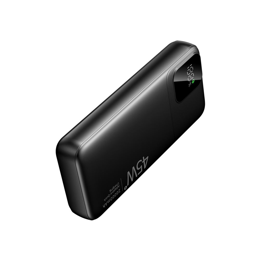 Trusmi PB14-011 20000mAh 45W Digital Display Fast Charging Power Bank (Black)