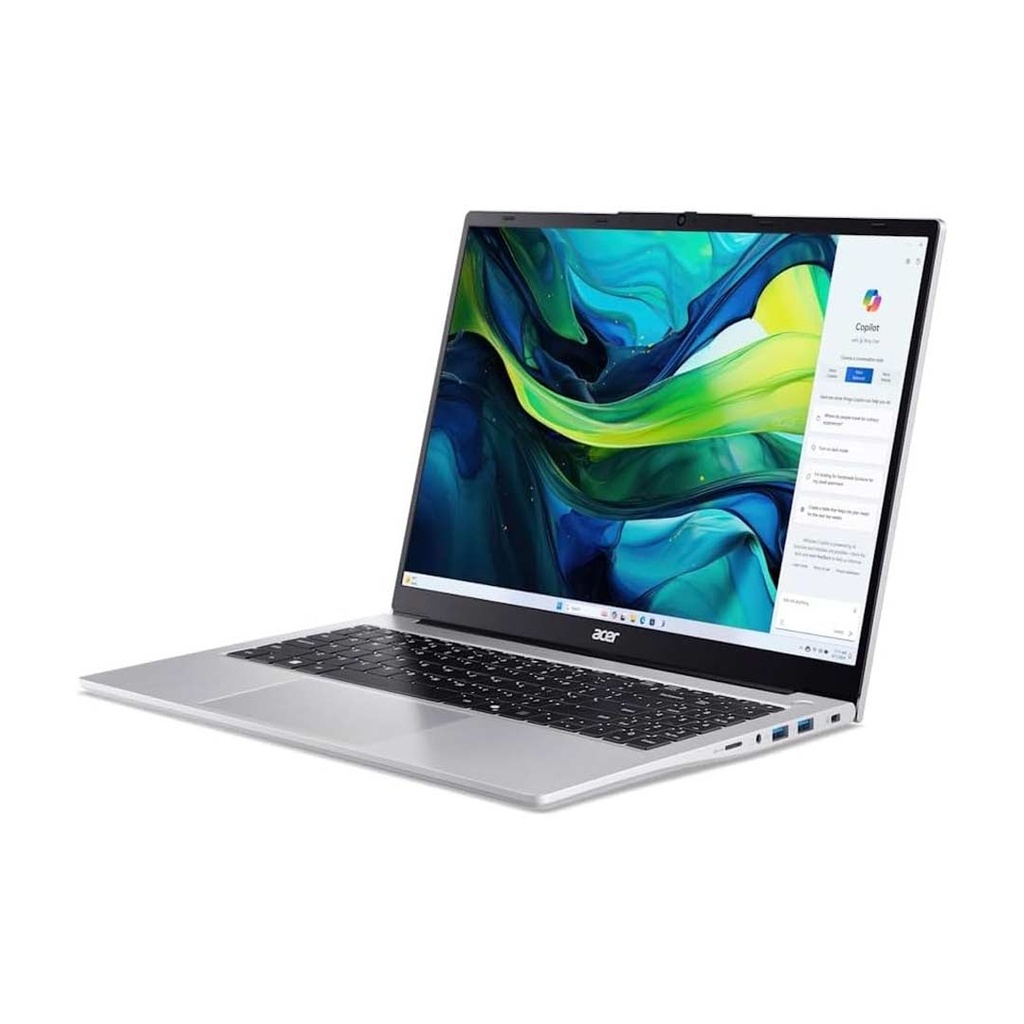 Acer Aspire Go 15 (AG15-41P-R5ZA) Ryzen 7 7735HS | 16GB RAM | 512GB SSD | AMD Radeon Graphics | 15.6" FHD IPS Display | Windows 11 | Pure Silver | 2 Years Warranty