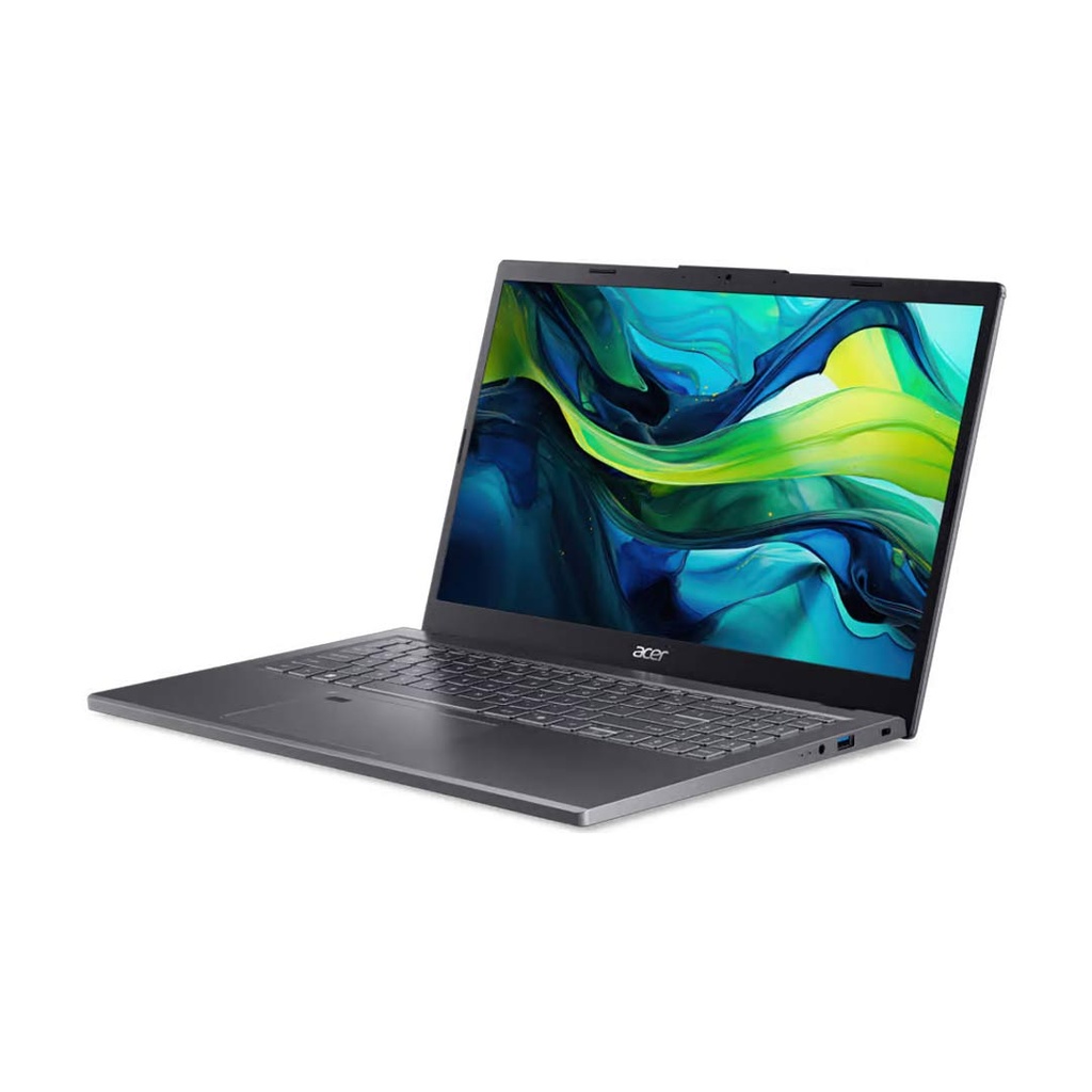 Acer Aspire 15 (A15-41M-R8ZZ) Ryzen 5 8640HS | 16GB RAM | 512GB SSD | AMD Radeon Graphics | 15.6″ FHD Display | Backlit Keyboard | Fingerprint | Steel Gray | 1 Year Warranty