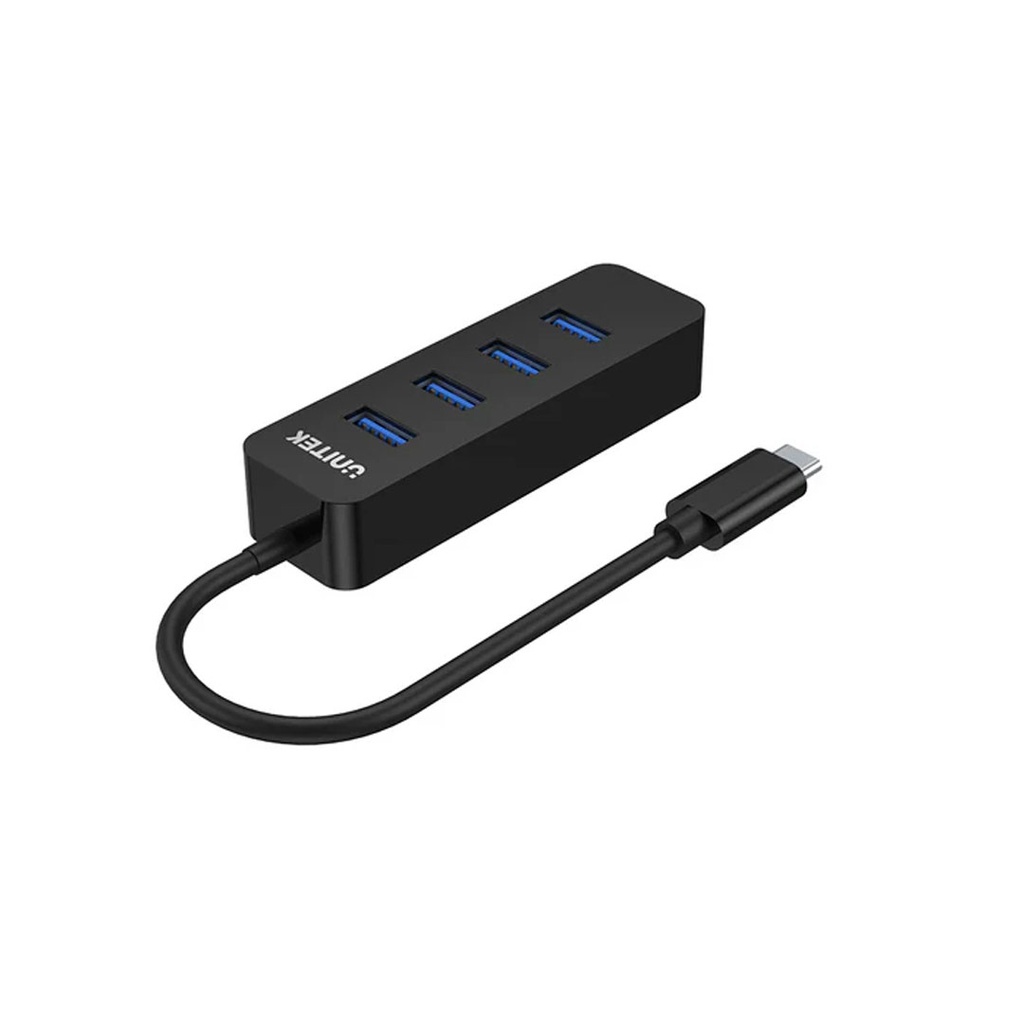 UNITEK H1117B uHUB Q4 4-Port USB-C to USB-A 5Gbps Hub With Optional USB-C Power