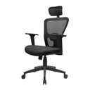 Modulus Jazz HB 4 Way Adjustable Headrest and Arms, Single Lock Mechanism Chair (Black)