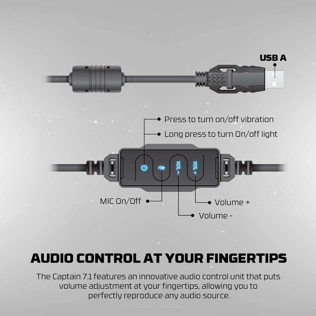 Fantech HG11 Pro Vibration 7.1 Gaming Wired Headphone