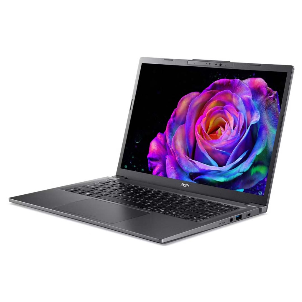 Acer Aspire 14 AI (A14-52MT-59DP) Intel Core Ultra 5-226V | 16GB RAM | 512GB SSD | Intel® Arc™ Graphics 130V | 14″ WUXGA IPS Touch Display | Backlit Keyboard | Sleeve Bag | Steel Gray | 1 Years Warranty