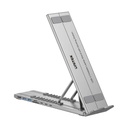 UNITEK D1137A USB-C Foldable Laptop Stand with Docking Station