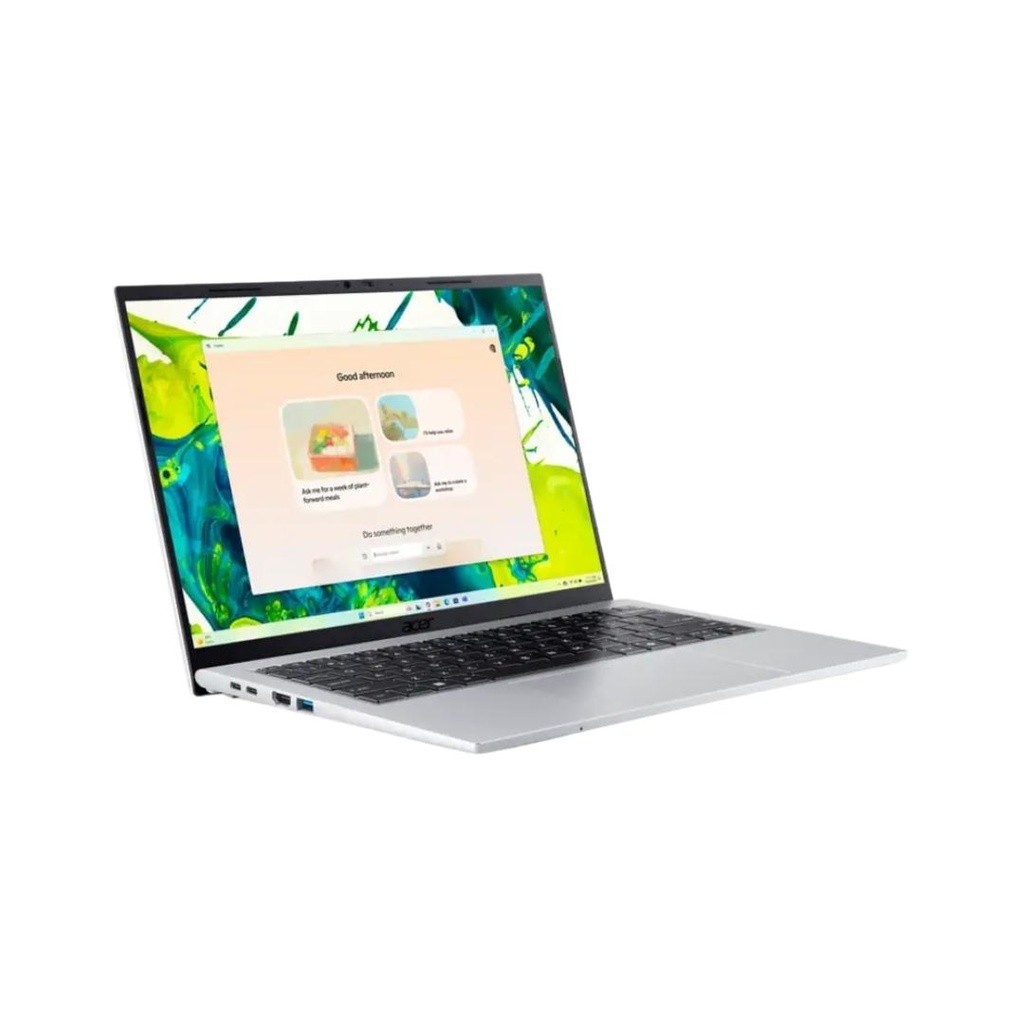 Acer Aspire Go 14 (AG14-72P-592W) Intel® Core™ 5 120U | 8GB RAM | 512GB SSD | Intel® Graphics | 14″ WUXGA IPS Display | Windows 11 | Pure Silver | 2 Years Warranty