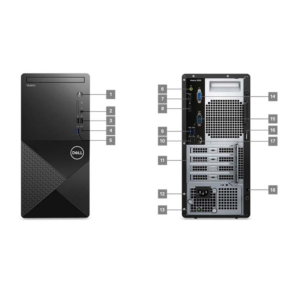 Dell Vostro 3030 i5-14400 | 8GB RAM | 512GB SSD | Intel UHD Graphics | 14th Gen Desktop | 1 Year Warranty