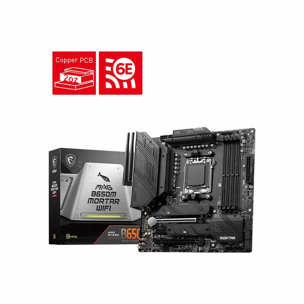MSI MAG B650M Mortar WiFi AMD Motherboard