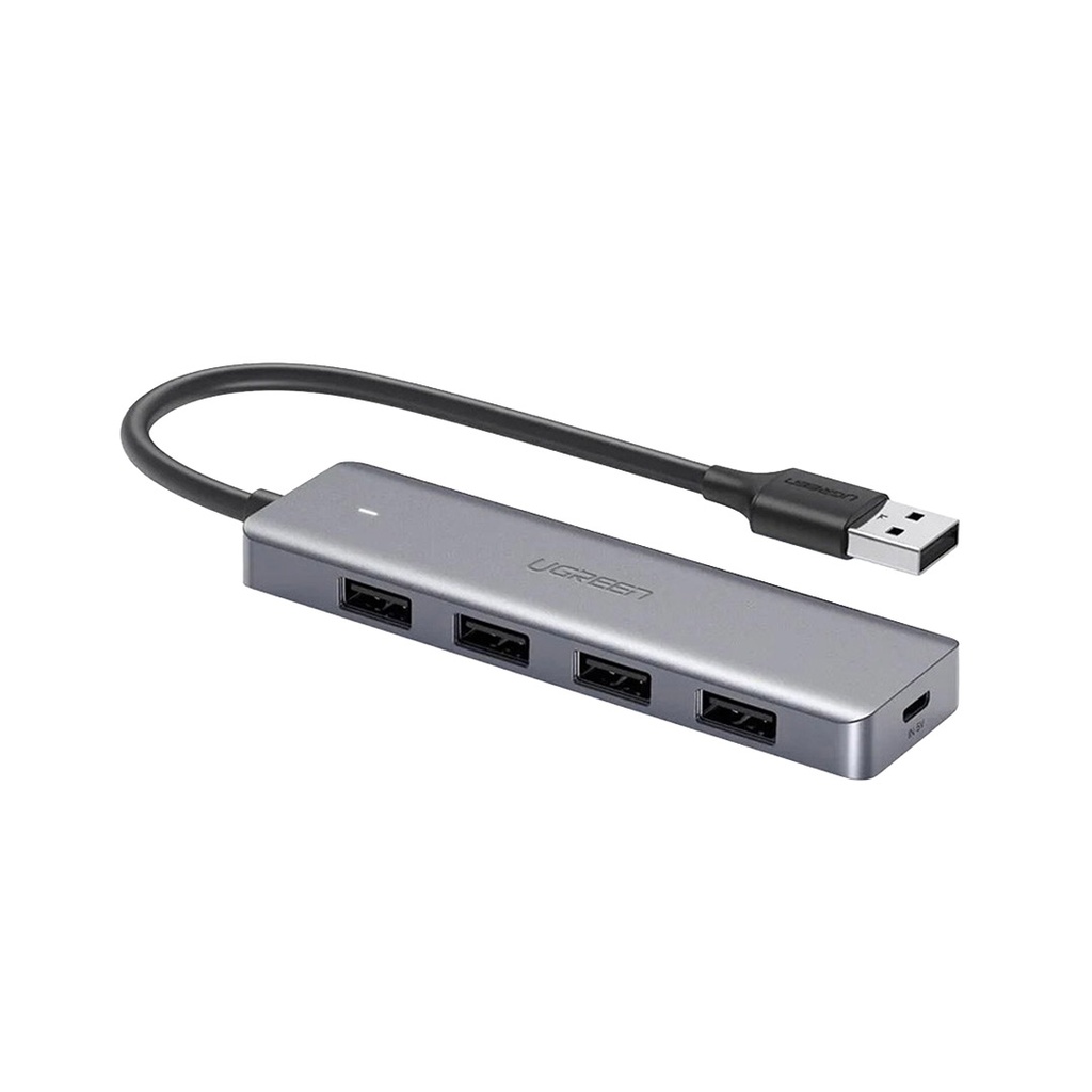 UGREEN 4-Port USB 3.0 Hub with USB-C Power Supply
