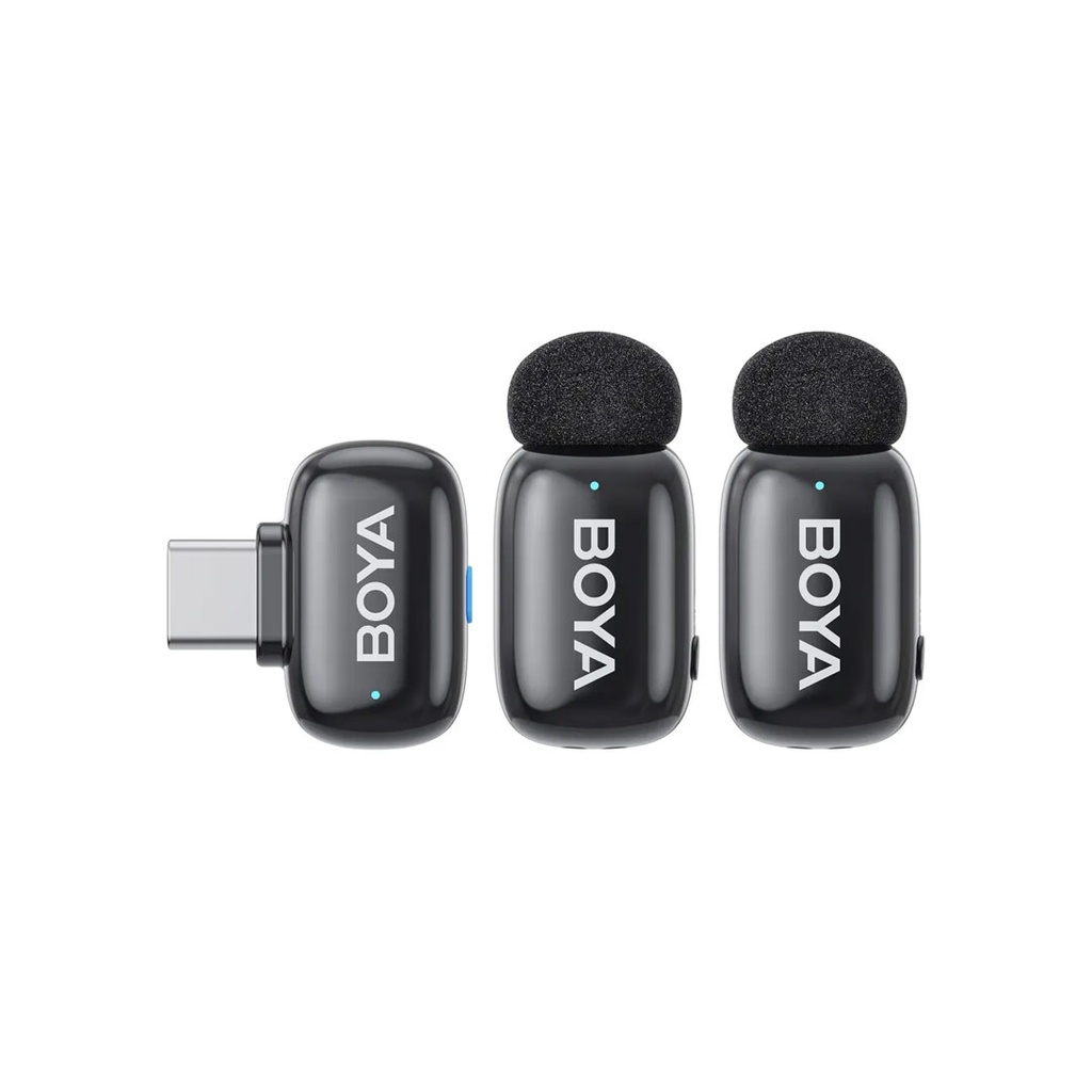 BOYA mini 2-02 Dual 2.4 GHz Type-C Ultra-Mini Wireless Microphone