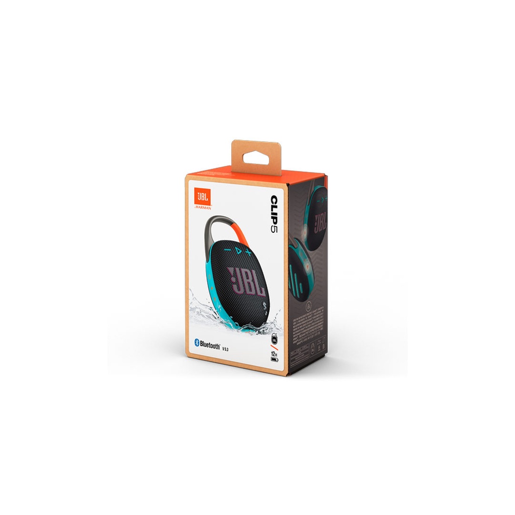 JBL Clip 5 Ultra-portable Bluetooth Speaker Up to 12 Hours of Playtime Plus 3 Hours With Playtime Boost IP67 Waterproof and Dustproof