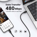 UGREEN USB-C TO USB-C PD Fast Charging Cable 3A Max Black 1m