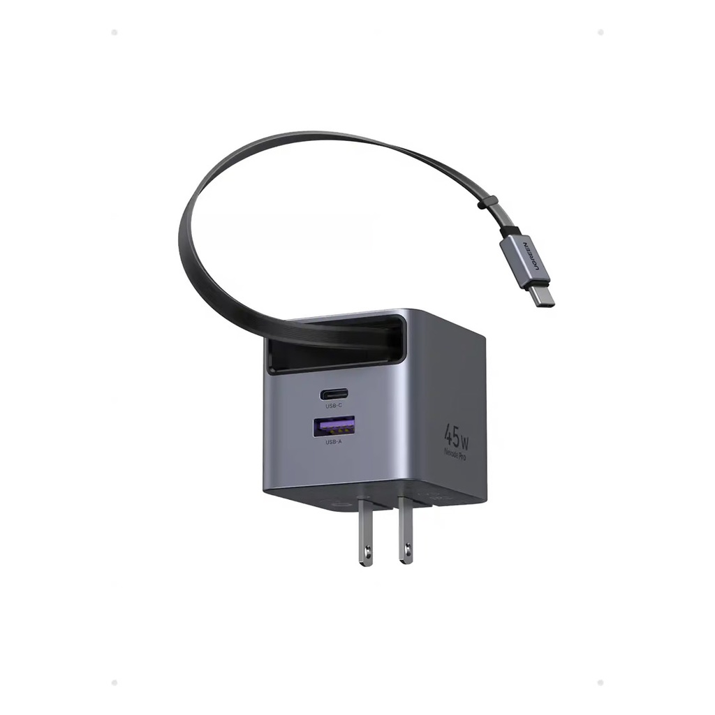 UGREEN 45W GaN Fast Charger with Retractable Cable