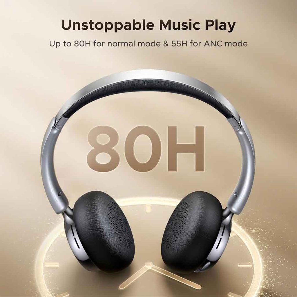 UGREEN Studio Plus HP207 Active Noise-Cancelling Wireless Headphones Black
