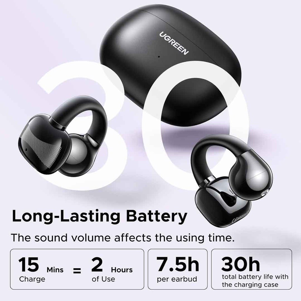 UGREEN HiTune S3 Open-Ear Wireless Earbuds Black
