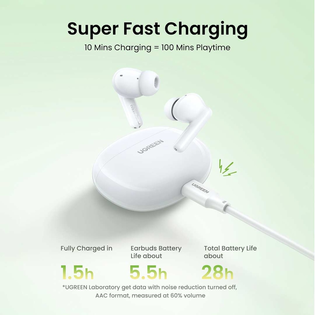 UGREEN HiTune P3 True Wireless Earbuds White