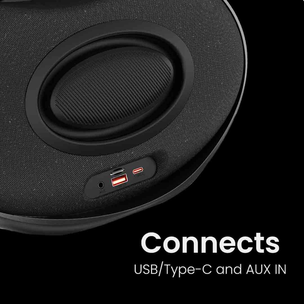 HiFuture ORBIT Wireless Speaker 80W Output | Up to 8 Hours Playtime Battery