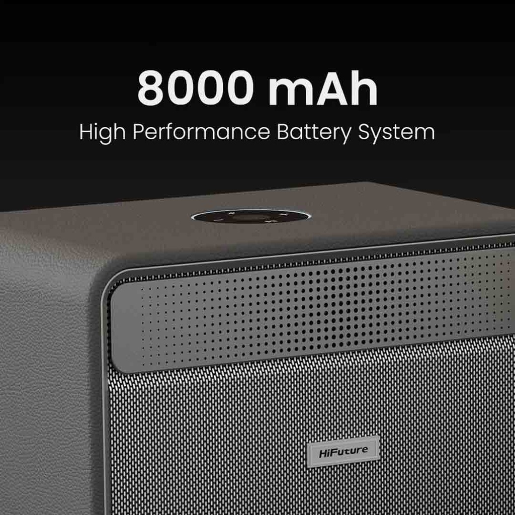 HiFuture Passion X Wireless Speaker 100W Output | Buit-in 8000mAh High-Performance Battery System
