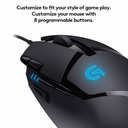 Logitech G402 Hyperion Fury Wired Optical Gaming Mouse (4000 DPI)