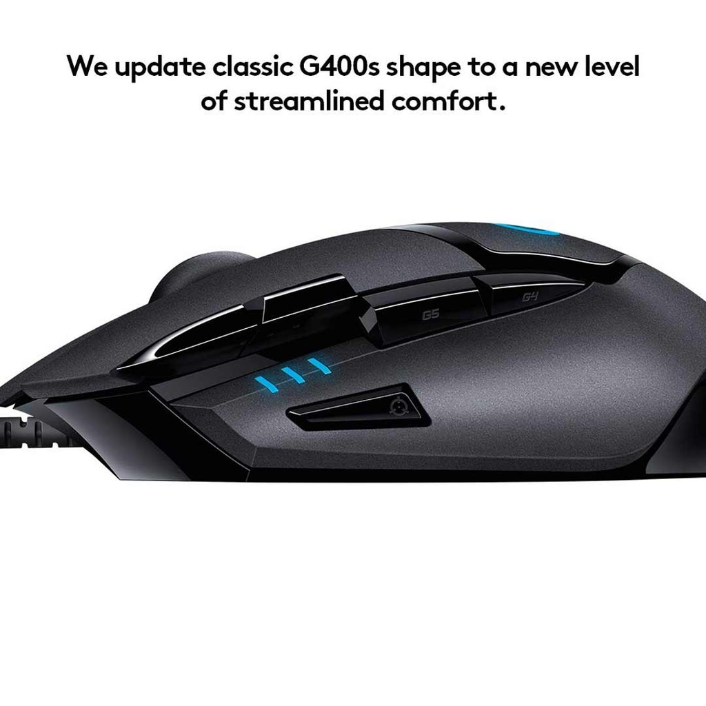 Logitech G402 Hyperion Fury Wired Optical Gaming Mouse (4000 DPI)