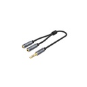 UNITEK Y-C956ABK 3.5mm Male to 2 Female Audio Cable